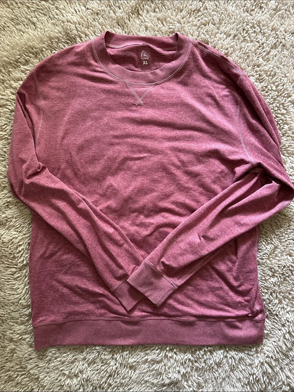 Rhoback pace performance Crewneck Sweatshirt- stretchy - Picture 1 of 5